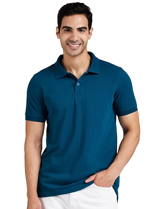 Amazon Brand Symbol Mens Cotton Rich Polo T Shirt