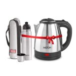 MILTON Euroline Combo Set Go Electro Stainless Steel Electric Kettle मिल्टन युरोलाइन कॉम्बो सेट गो इलेक्ट्रो स्टेनलेस स्टील इलेक्ट्रिक केटल
