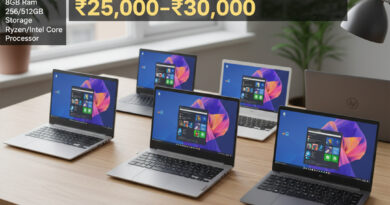 5 Best Laptops Under ₹25,000–₹30,000 (September 2025) Affordable laptops for students, housewives, working professionals, casual users, those looking for beginner-level editing, coding solutions, and low-cost professionals
